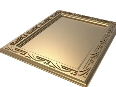 carved frame 3D model 76