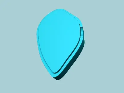 Tulip Flower Petal 01 - Moulding Artificial Craft 3D print model