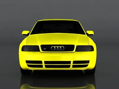 Audi S4 2002 Low-poly 3D model
