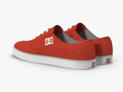 DC Shoes - Flash TX - Clay Low-poly 3D model