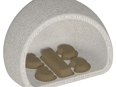 Exquisite Outdoor Lounger 3D print model