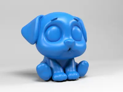 Cartoon Dog 3D print model