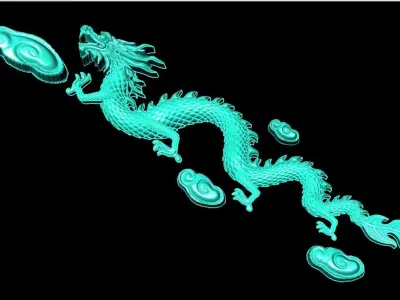 Dragon for jewelry - Dragon for ring - Dragon for pendant 3D print model