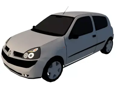 RENAULT CLIO 1 2 AUTHENTIQUE 3 PUERTAS  2006 Low-poly 3D model