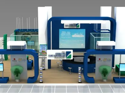 Modern Design Fair Stand 3D model