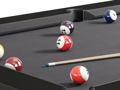 Cabaret Pool Billiard Table 3D model
