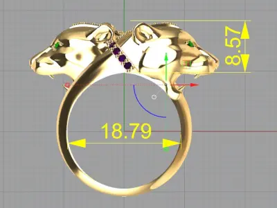 panthers ring 3D model