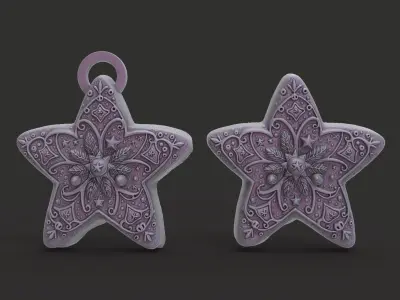 star cookie decor 3D print model