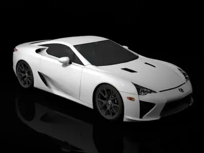 Lexus LFA   Low-poly 3D model