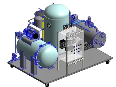 ZJA6KY Transformer Oil Purification Assembly 3D model