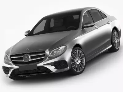 Mercedes E-class AMG package sedan 2017 3D model