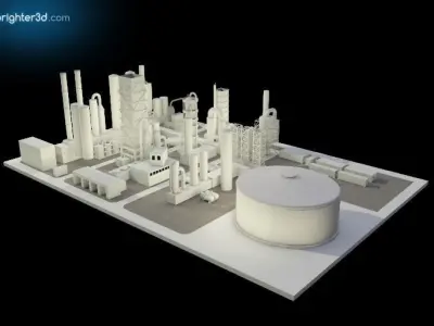 Simple Industry 3D model