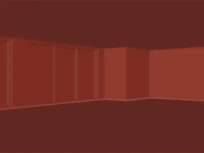 Living Room 3D model 4