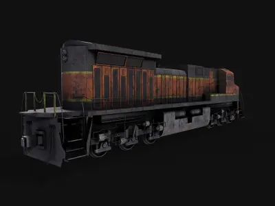 Train locomotive - locomotive 3D model