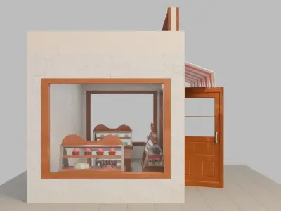 Bakery Low-poly 3D model
