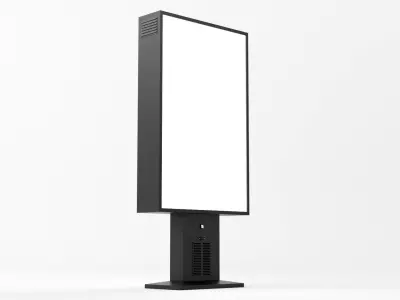 Advertising Billboard 3D Model Low-poly 3D model