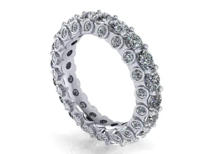 Diamond Eternity Band 3D print model