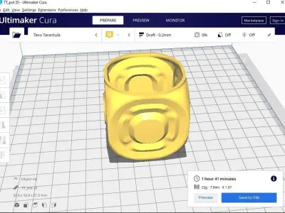 succulent plant pot 20 3D print model