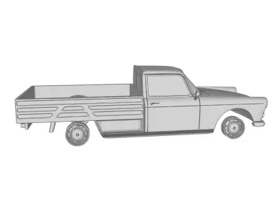Peugeot 404 Pick UP 3D print model