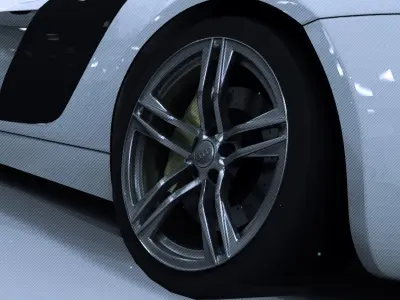 Audi R sports car 3D model