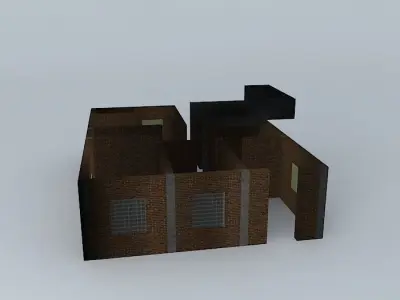 Dimen house in minecraft 3D model