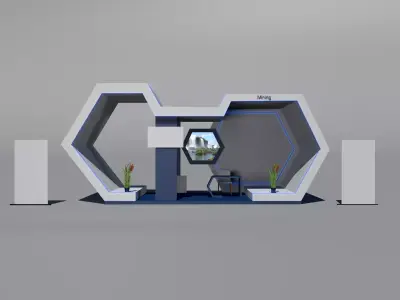 Mining Exhibition Stall 3D model