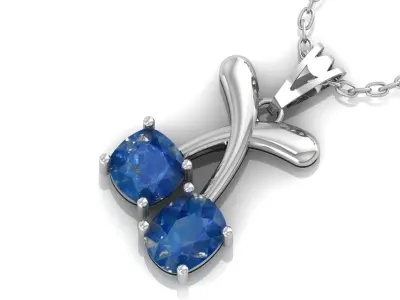 Pendant Necklace 3D print model 7