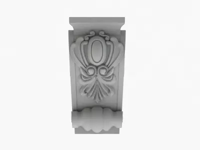 Scroll Corbel 61 - 3D Printable 3D model