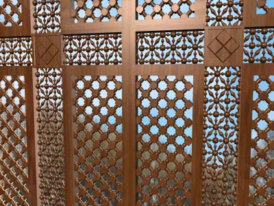 Arabesque windw coptic  Low-poly 3D model