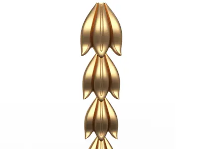 Vertical Onlay Low-poly 3D model