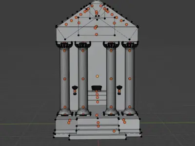 Roman Temple Free 3D model