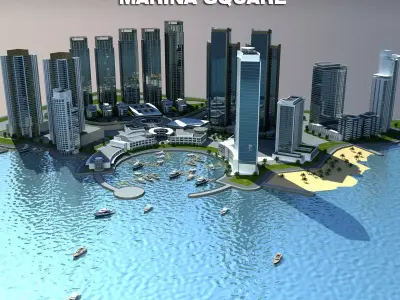 Marina Square - Abu Dhabi 3D model