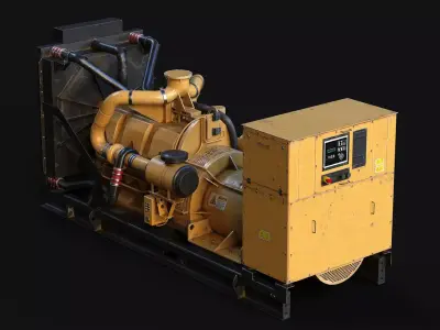 Generator optimized - Game ready- AR VR realtime PBR textures  Low-poly 3D model