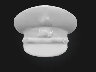  Cap Elegance Stylish Army Headgear Model 3D model