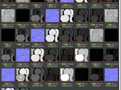 Baseball cap  - PBR Low-poly 3D model