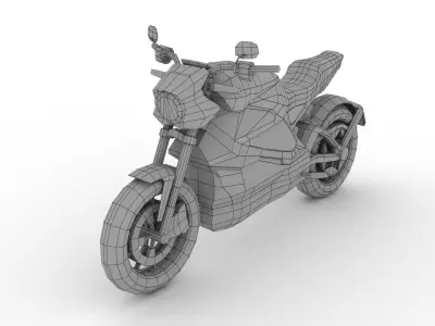 Harley Davidson LiveWire Low-poly 3D model