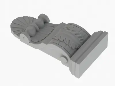 Scroll Corbel 58 - 3D Printable 3D model