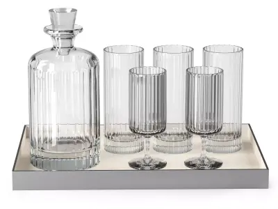Glass set by Richard Brendon  3D model