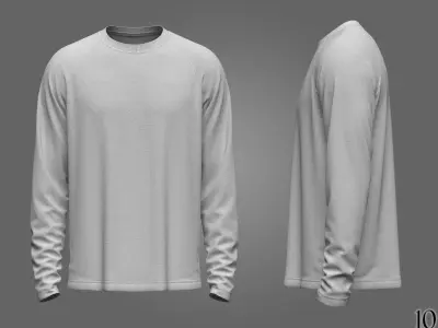 Mens Reglan T-Shirt  3D model