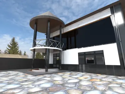 Modern House shah 3D model