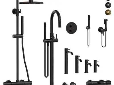 Faucet set Sancos Etna 3D model