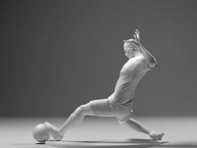 Footballer 04 Sledgestrike 01 Stl 3D print model