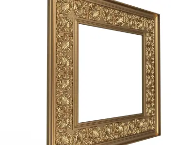 Classic Frame and Mirror Collection 05 Low-poly 3D model