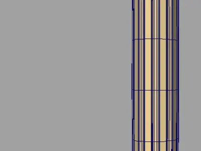 Greek Doric Short Column 3D model