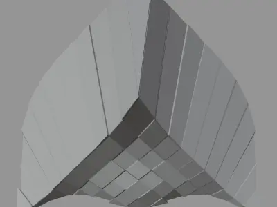 Peak Structure 3rd Version Low-poly 3D model