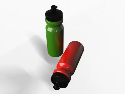 Sport Water Bottle Low-poly 3D model