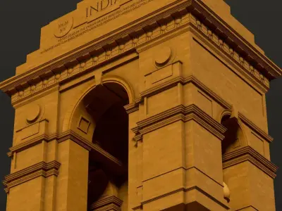 India Gate 3D model
