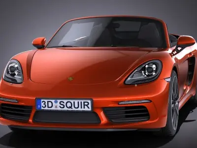 Porsche 718 Boxster 2017 3D model