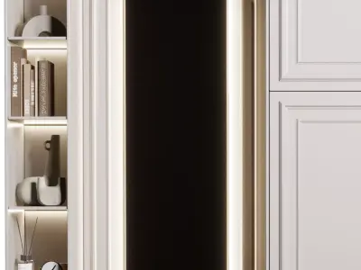 Hallway in a Classic Wardrobe style 16 3D model