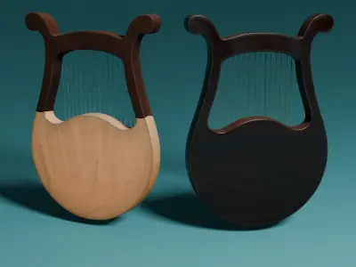 Lyre Harp 3D model